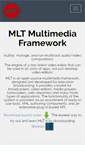Mobile Screenshot of mltframework.org